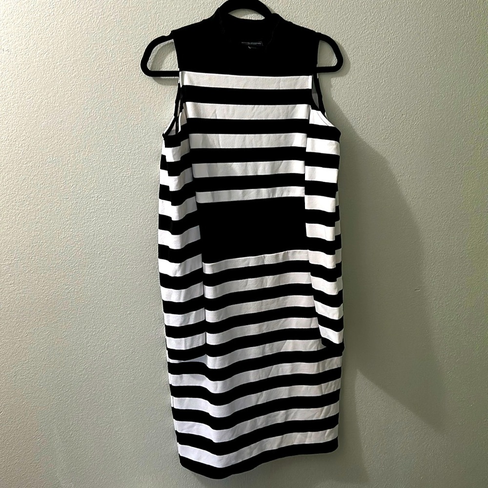 Black & White Fitted Dress